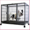 Heavy Duty Metal Dog Cage Kennel with 4 Wheels