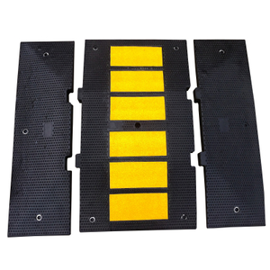 Traffic Calming Rubber Speed Hump (L600xL500xH50mm) for speed limit of (40 km/hr.)