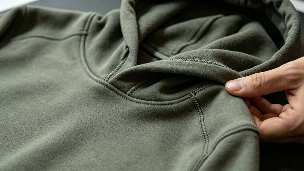 hoodie details butiran hoodie