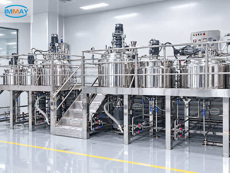 Industrial shampoo manufacturing machine Industrielle Shampoo-Herstellungsmaschine