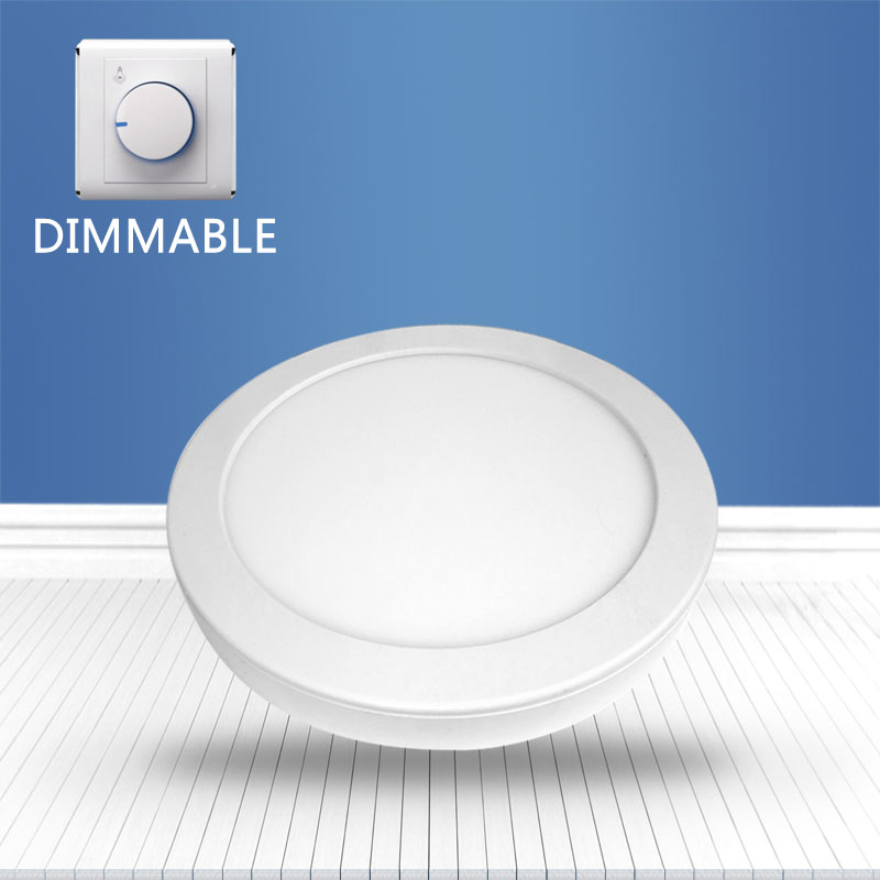 Dimmable Round surface mounted panel light 12W