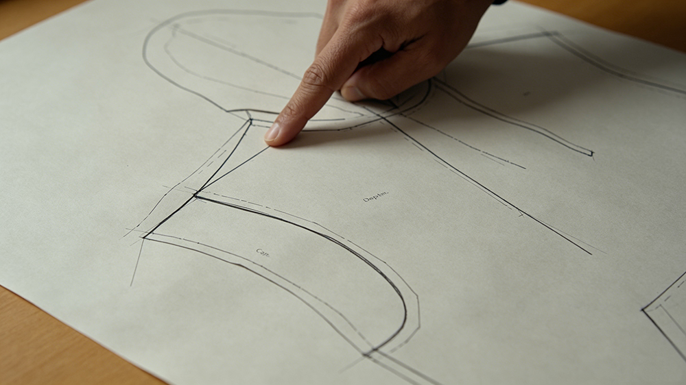Hoodie pattern construction and dimension relation بناء نمط هوديي وعلاقة الأبعاد