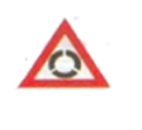 Roundabout circulation - give way to vehicles from the immediate left