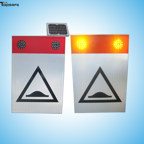 Solar LED speed breaker sign