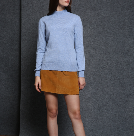 17PKCS483 2017 knit wool cashmere knitted lady sweater