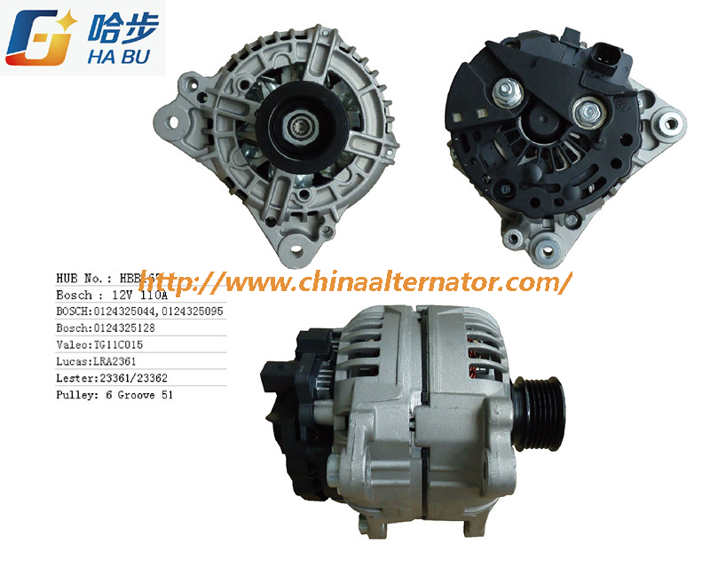 100% New Alternator for Volkswagen Lester: 23361 0124325044