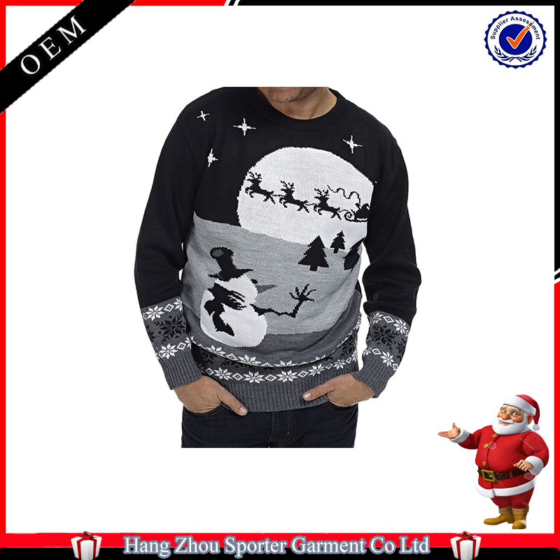 16FZCS33 plus size christmas sweater for men christmas pullover sweaters