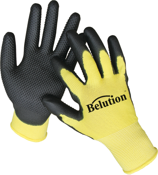 PVC DOTTED PU GLOVES