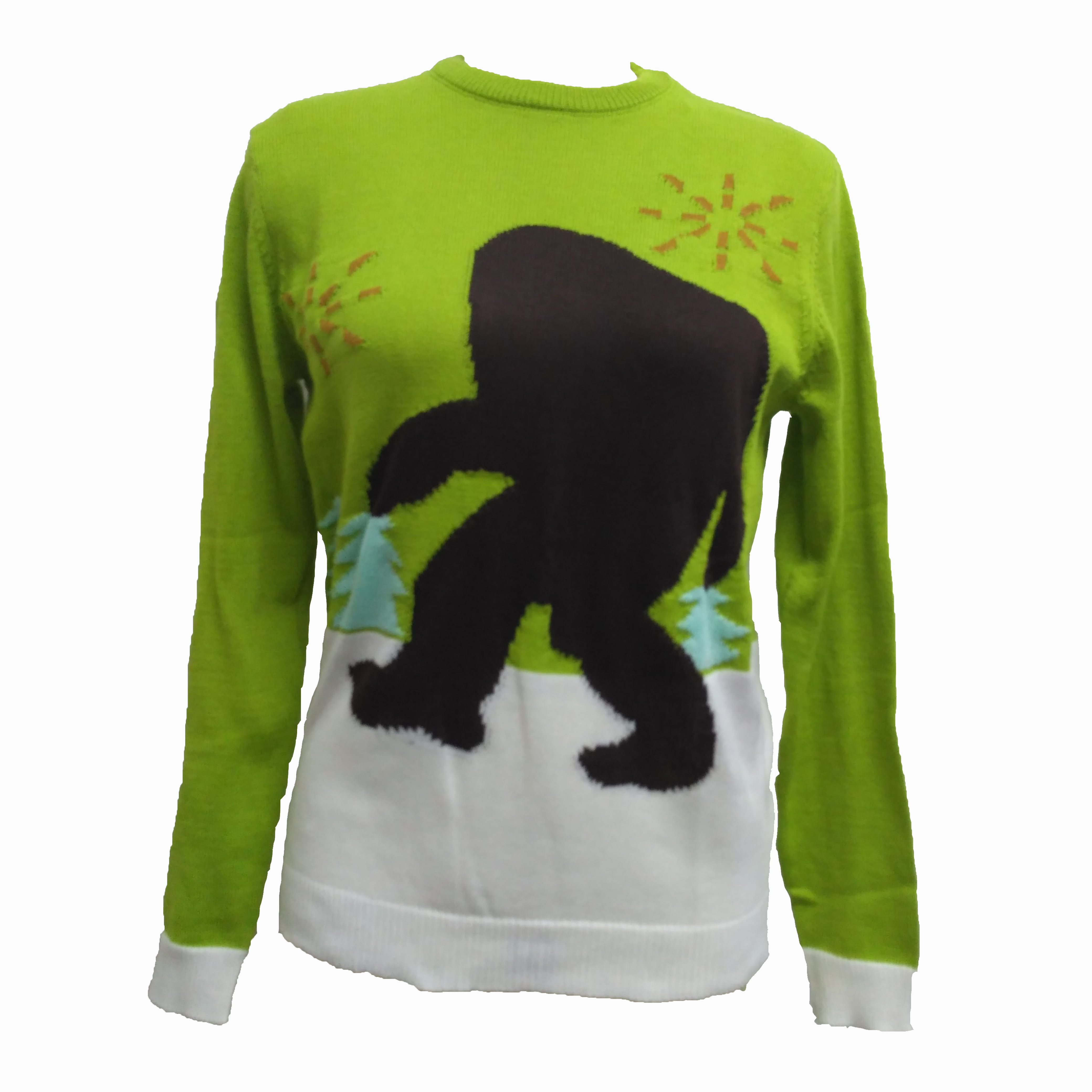 Wholesale Lovely Ugly Acrylic Monkey Man Christmas Sweater