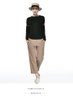 P18B03TR cashmere knitted lady pullover sweater