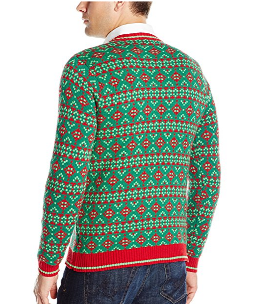 PK1849HX Men's Santa and Elves Ugly Christmas Sweater