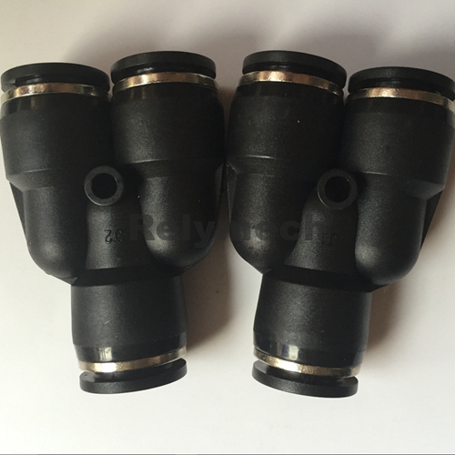 Y Reducer Pneumatic Fittings For Tube Connection Pw