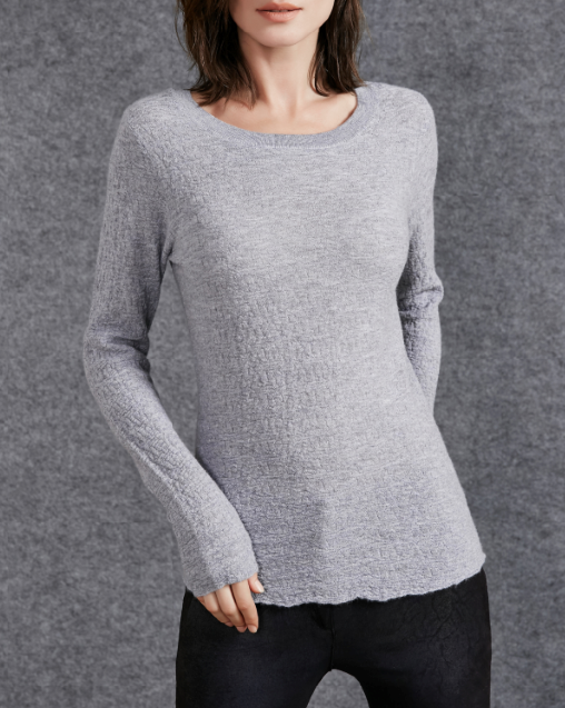 17PKCS509 2017 knit wool cashmere knitted lady sweater