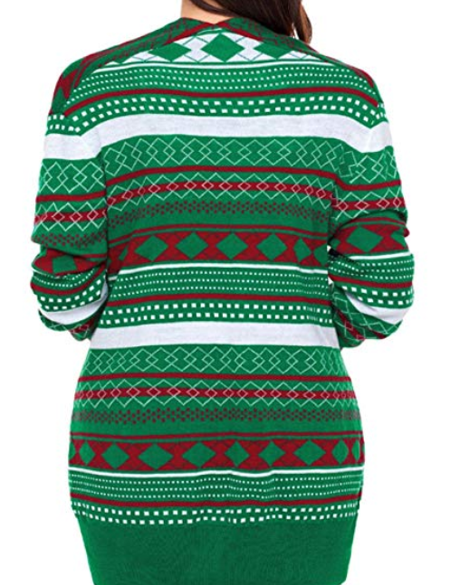 2019 lady ugly christmas sweater long cardigan xmas sweater for woman