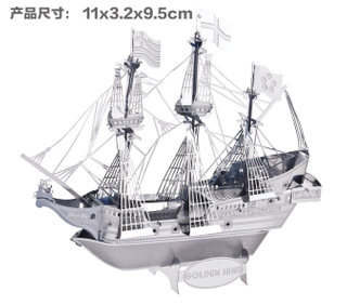 Fascinations Metal Earth 3D metal etching Cut Model The sailboat puzzle - xk902