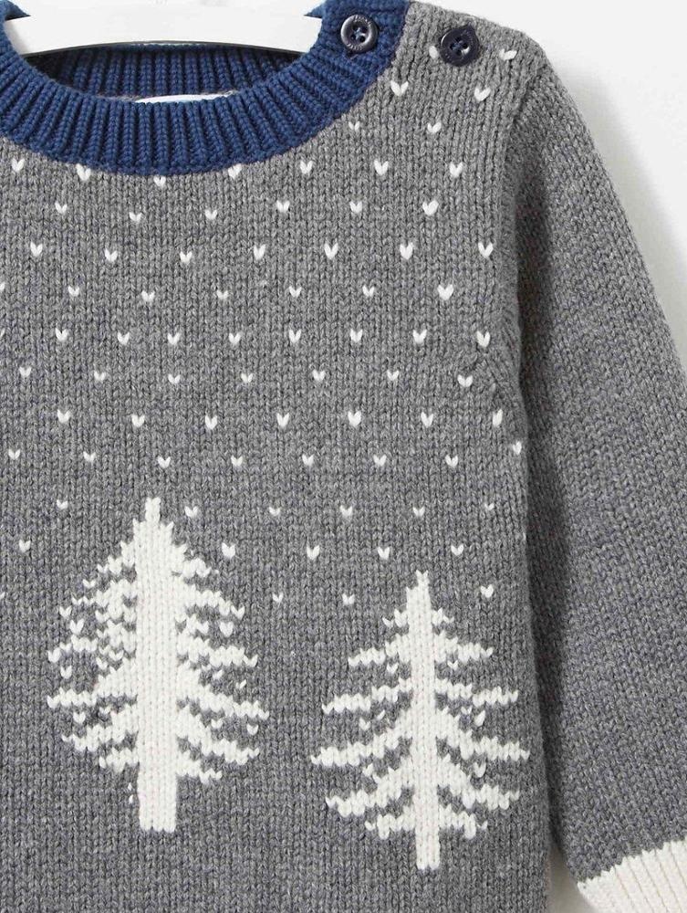 Kids winter knitted christmas pullover sweater