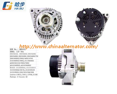 New Alternator for Audi, Volkswagen Lester 13613 0120485041, 0123320010, 0123320044