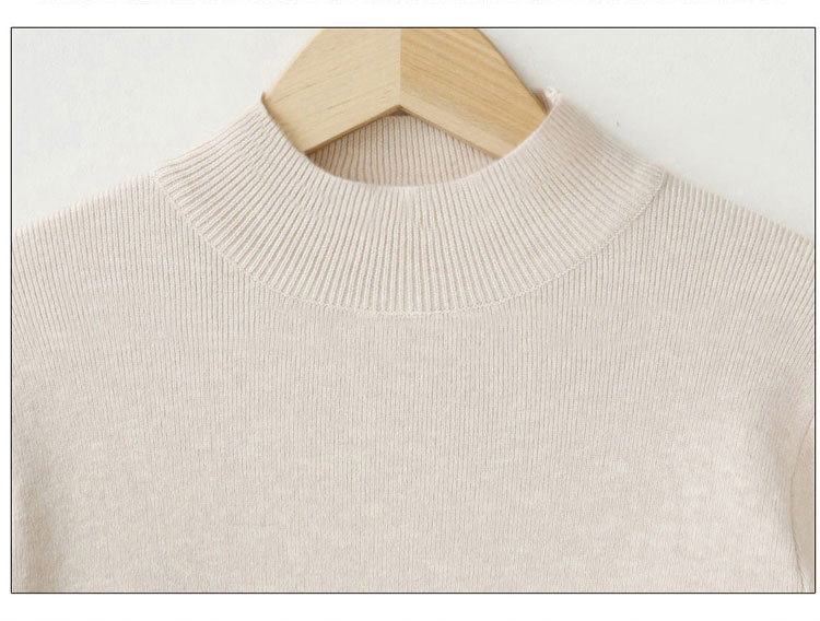 2019SS ladies 100%cashmere sweater knitted half collar jumpers sweater