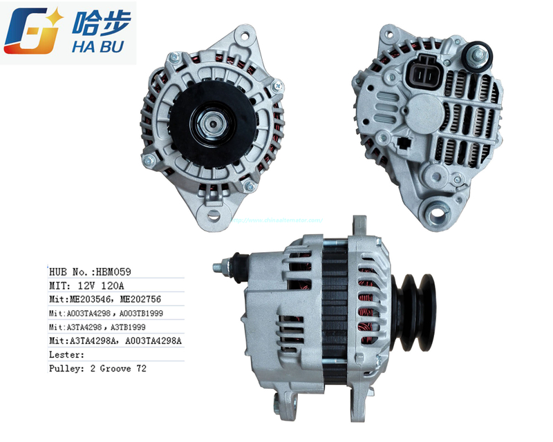 12V 120A for Mitsubishi 4m41 Alternator, A003tb1999, A003tb1999kd, A3ta4298
