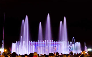 Bishkek Ala-too Square music fountain