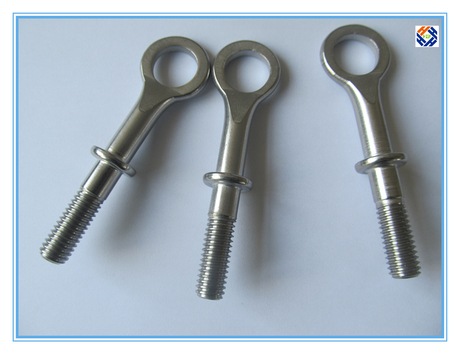 Eye bolt for cable clamps