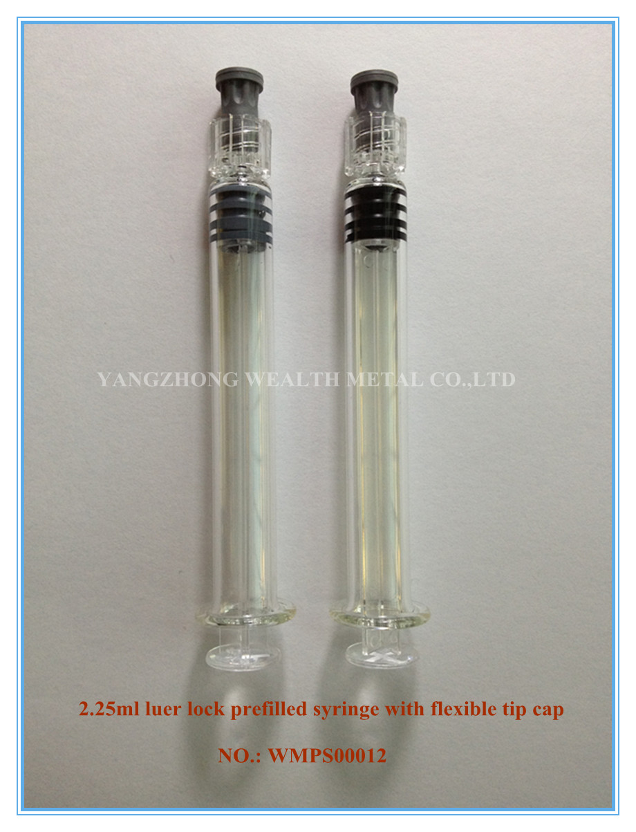 2.25ml Luer Lock Prefilled Syringe with Flexible Tip Cap