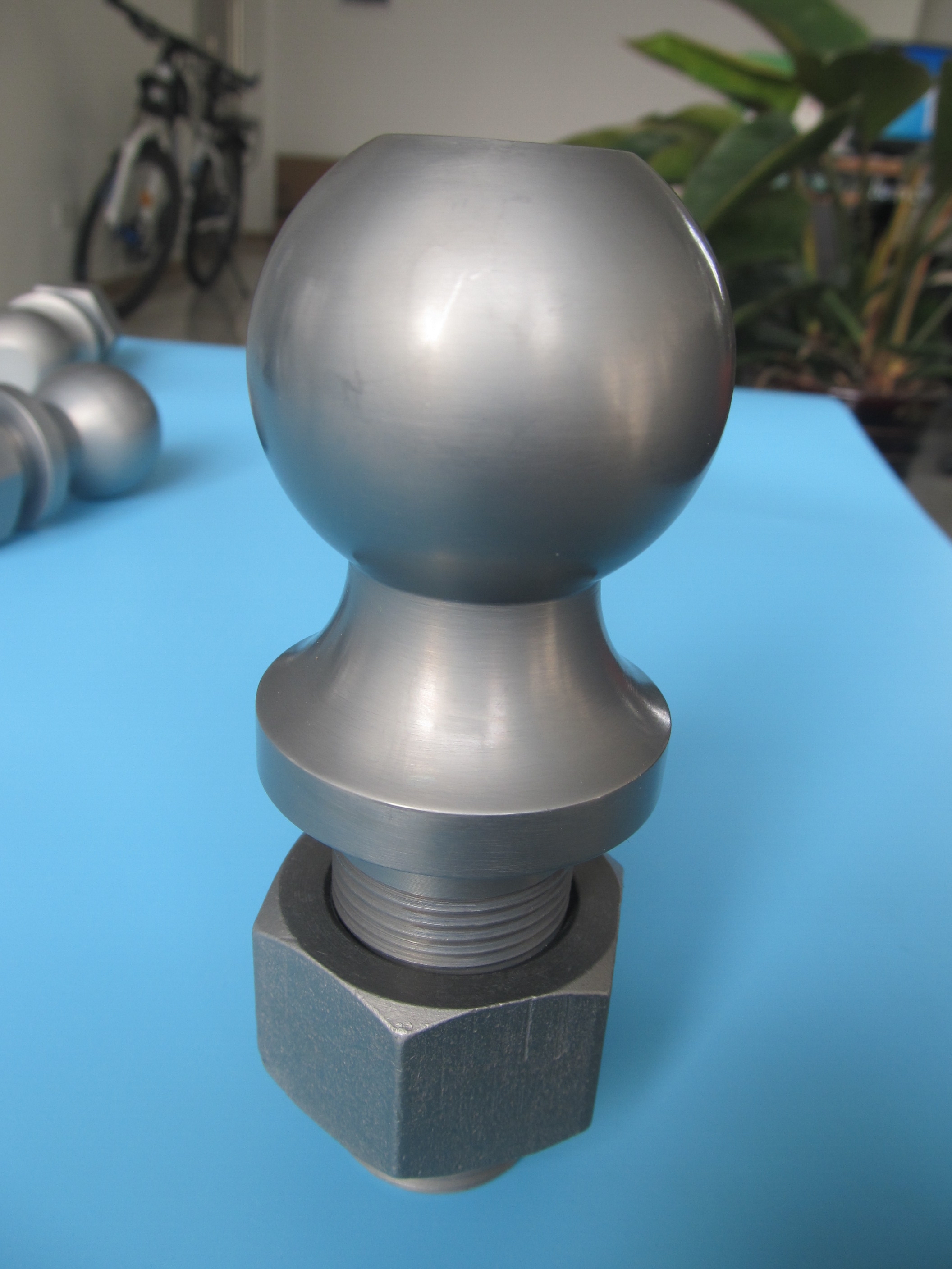 Trailer ball ,hitch ball ,trailer coupler sample manufactured by Qingdao Haozhifeng Machinery Co.,Ltd 