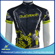 Digital Sublimation Printing Cycling Wear with Neon Ink Color