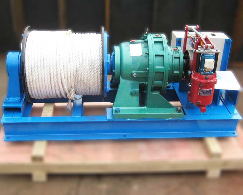 JK-D electric winch in straight structure design