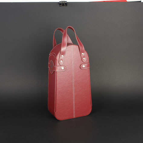 Wine Box Manufacturer red Leather bags wine