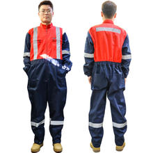 240 Grams Polyester High Visibility Reflective Safety Coveralls