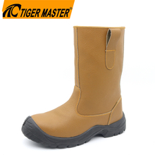 Anti Slip Durable Brown Welding Boots Safety Shoes with Steel Toe