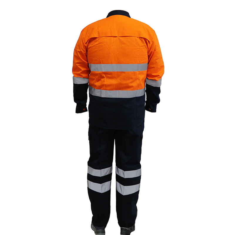 Two Pieces Cotton High Visibility Reflective Safety Workwear