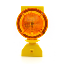 PC Lens Road Safety Solar LED Barricade Light