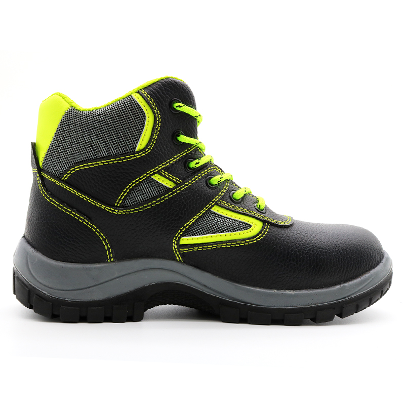 Anti Slip Leather Construction Safety Shoes with Steel Toe
