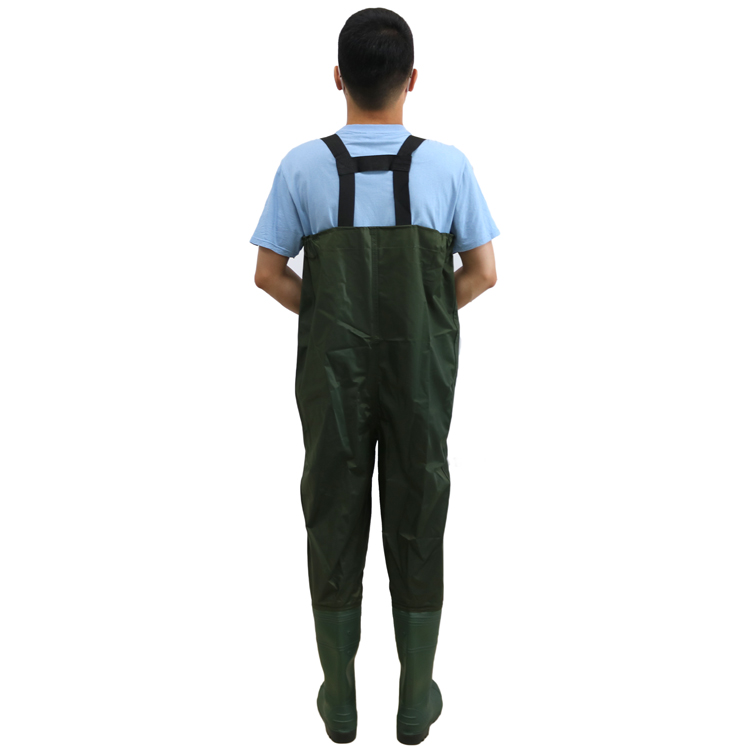 Anti Slip Waterproof Polyester Fishing Waders with Pvc Boots
