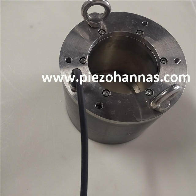 Transductor acústico subacuático personalizado de 6 khz tipo anillo para medición de profundidad