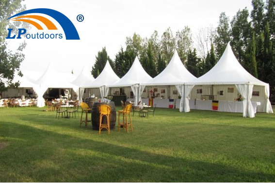 Carpa con dosel para bodas, fiestas y eventos al aire libre de 6x12 m