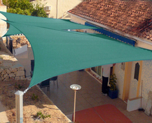 190GSM Negro Verde HDPE Jardín al aire libre Sun Shade Velas