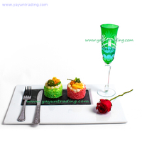  elegant green glass champagne flute with hand etched for five hotel 