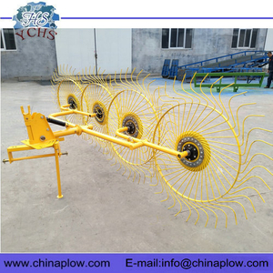 Finger wheel hay rake for tractor