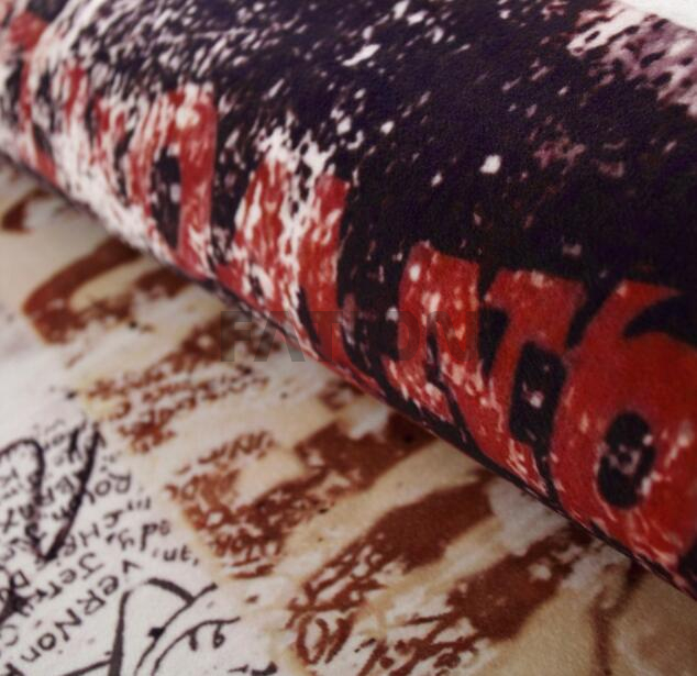 160×230 cm Anti-slip Bath Rug Print Floor Carpet
