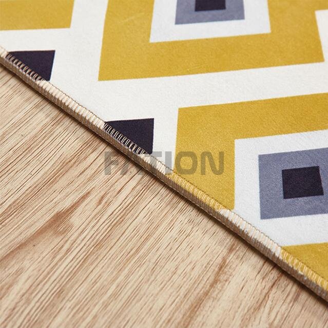 Modern Indoor Print Area Rug Polyester Floor Carpet