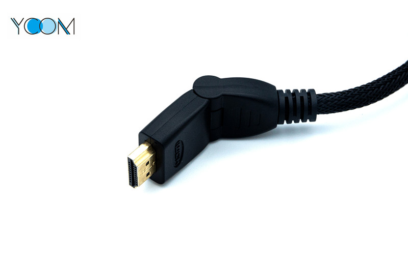  1080P 4K 3D 1.4V Rotary HDMI Cable