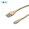 Nuevo cable USB de trenzado de resorte de metal para el tipo C