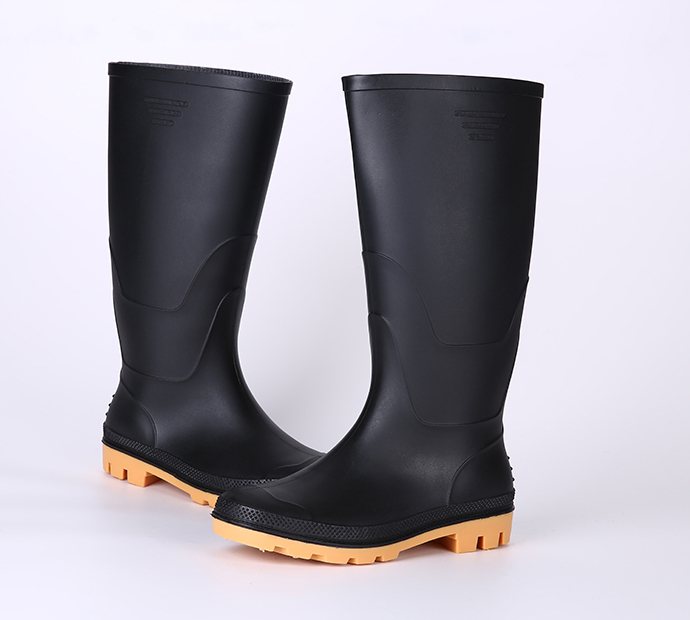 Acid and alkali resistant cheap plastic work boots