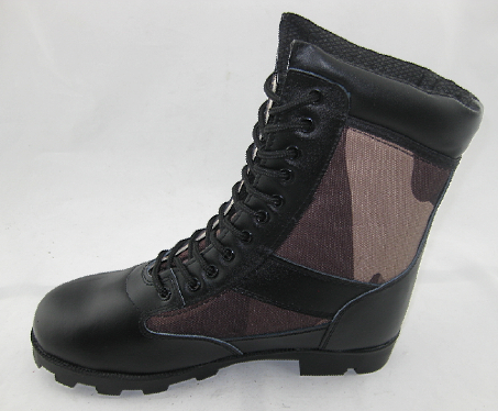 Action leather vulcanized military safety boots