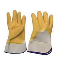 3213 heavy duty latex gloves with jersey liner and pasted cuff