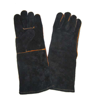 1312 black 16 inch cow split leather welding gloves