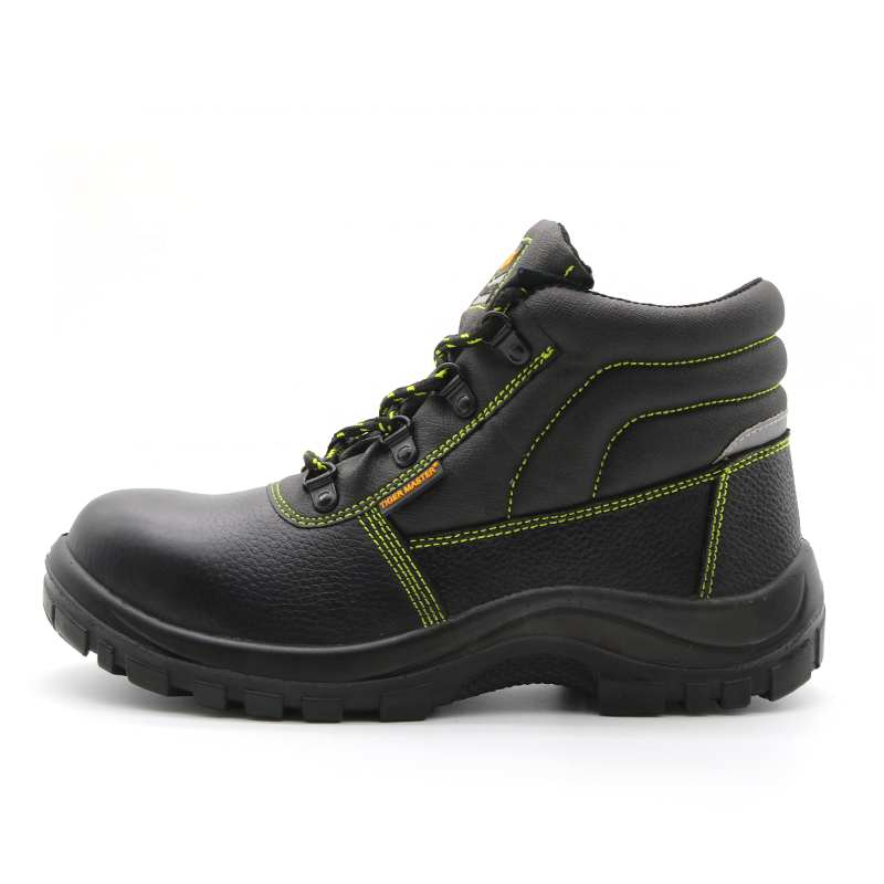 Genuine Leather Pu Sole Safety Shoes Steel Toe Steel Midplate